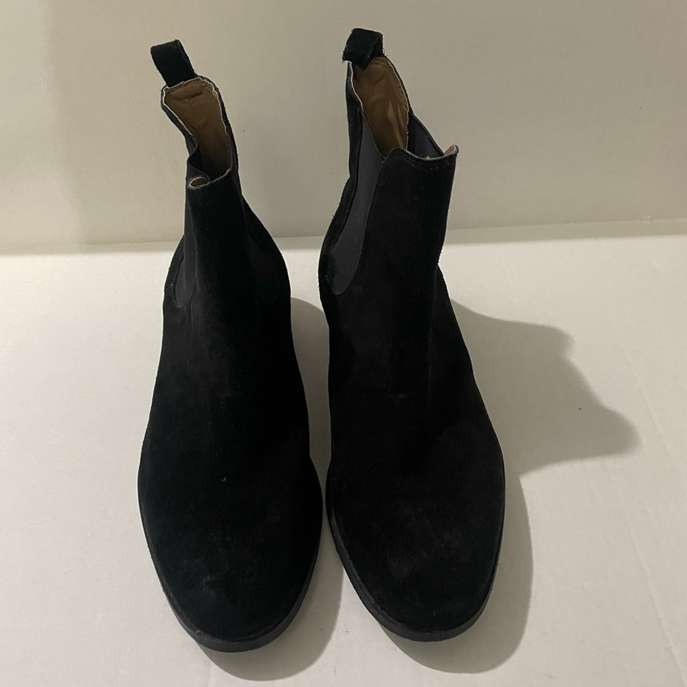 Topman Shoes size 10 (44) black Suede leather Boots - Picture 2 of 8